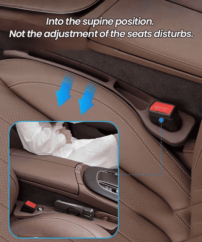 Car Seat Gap Filler 2-Pack – Leak-Proof Gap Plug & Storage Organizer for a Clean Car Interior