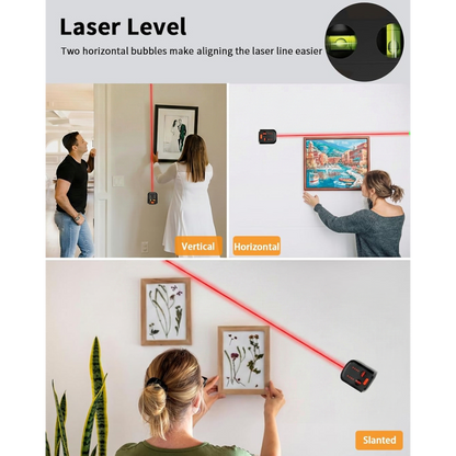 3-in-1 Laser Level Tool with Dust Collector and Wall Bracket
