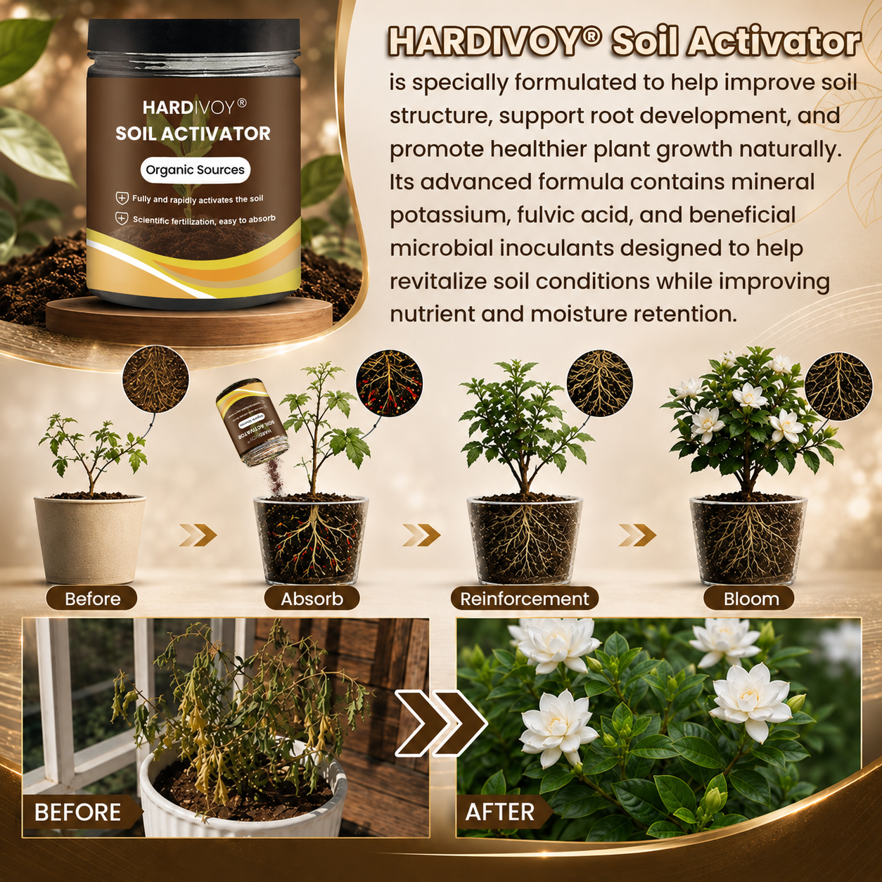 Elarohome Soil Activator-2PCS