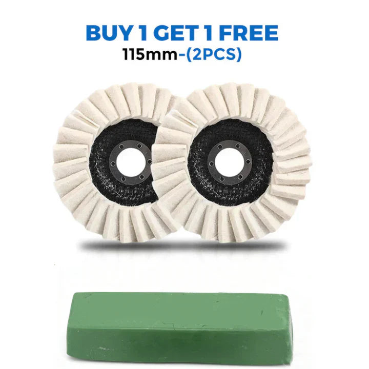 🔥3PCS-Wool Felt Flap Discs Polishing Wheel