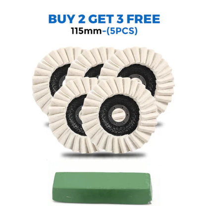 🔥3PCS-Wool Felt Flap Discs Polishing Wheel