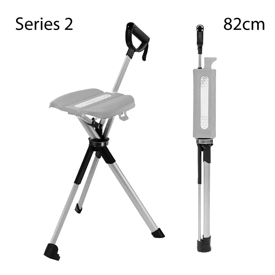 Elarohome S2 | 2-in-1 Portable Folding Seat & Walking Stick