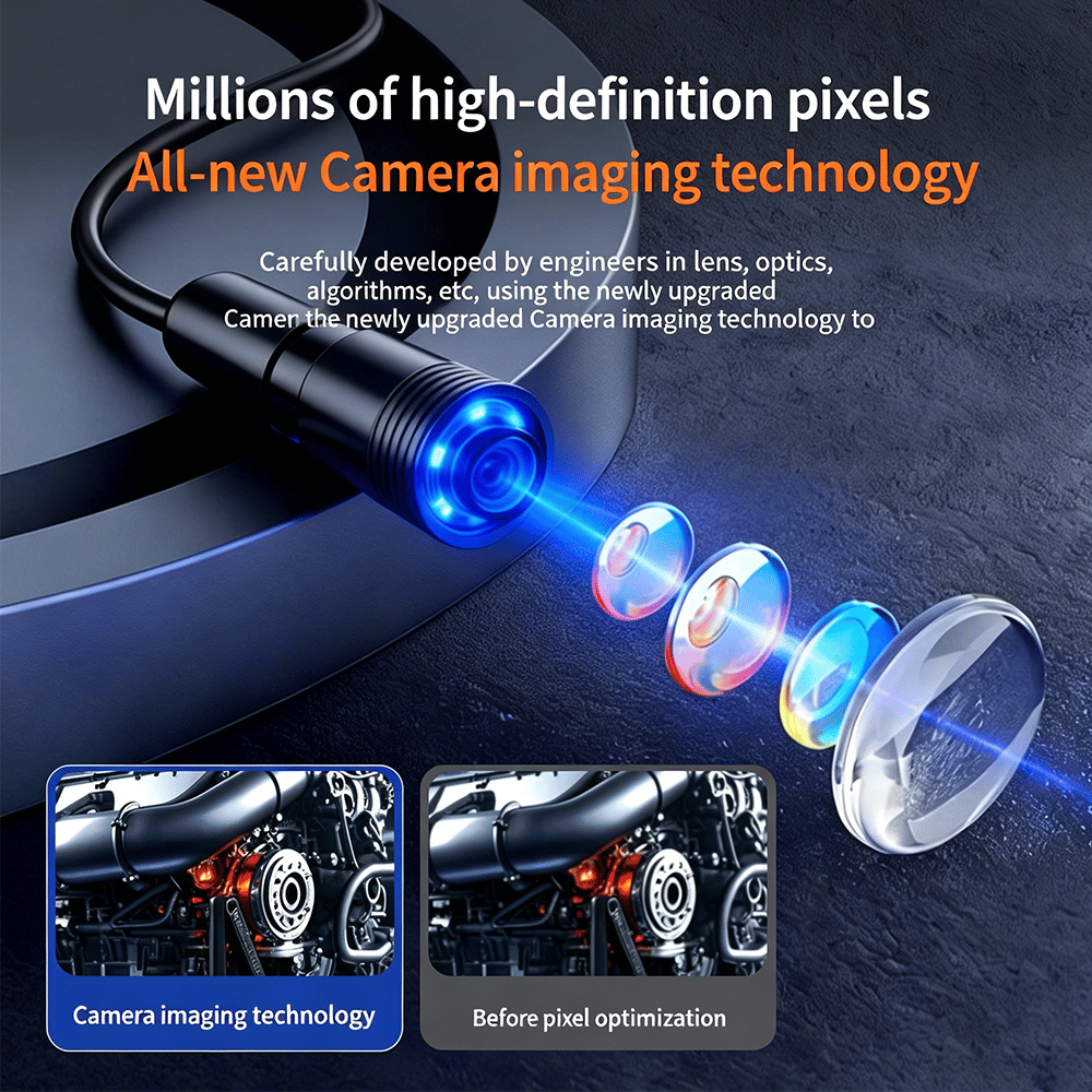 1920P HD Endoscope Camera with 8 Adjustable LED Lights