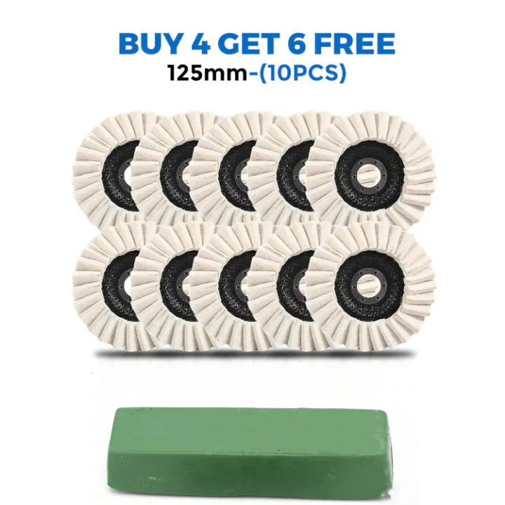 🔥3PCS-Wool Felt Flap Discs Polishing Wheel