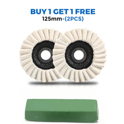 🔥3PCS-Wool Felt Flap Discs Polishing Wheel