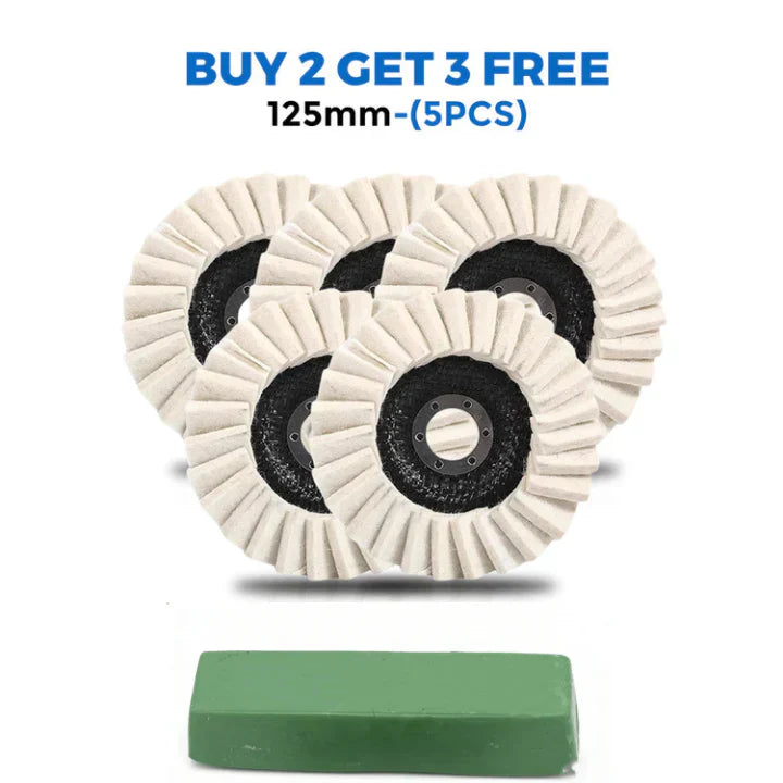 🔥3PCS-Wool Felt Flap Discs Polishing Wheel