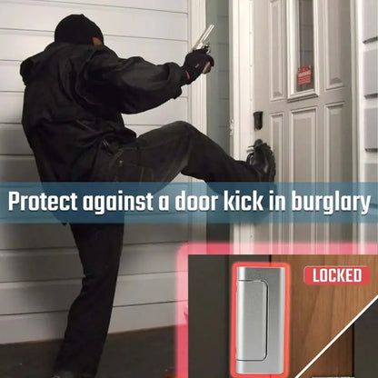Metal Door Security Latch in Silver or Black