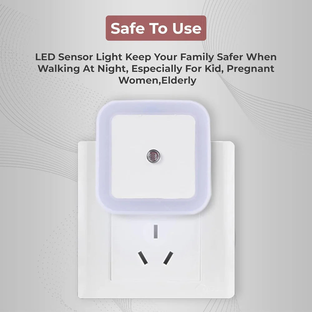 Light Sensor Square LED Night Lamp 6 Pack