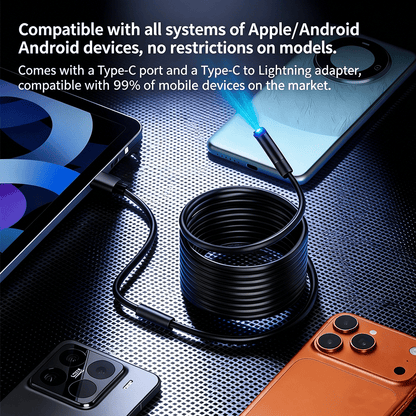 1920P HD Endoscope Camera with 8 Adjustable LED Lights
