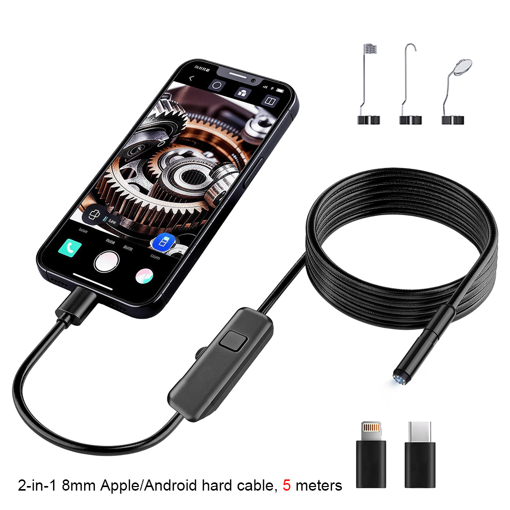 1920P HD Endoscope Camera with 8 Adjustable LED Lights
