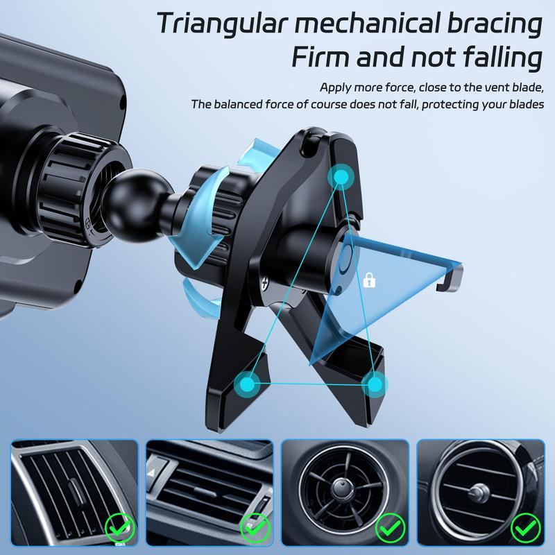 15W Wireless Charging Car Mount for Phones – 90° Rotation. Stable & Adjustable