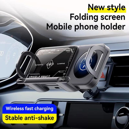 15W Wireless Charging Car Mount for Phones – 90° Rotation. Stable & Adjustable