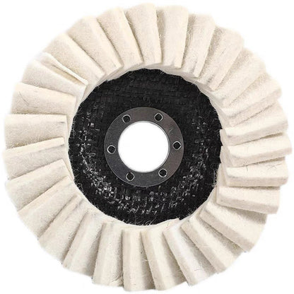 🔥3PCS-Wool Felt Flap Discs Polishing Wheel