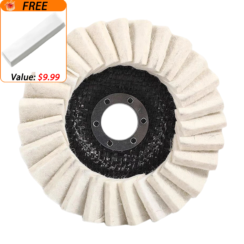 🔥3PCS-Wool Felt Flap Discs Polishing Wheel