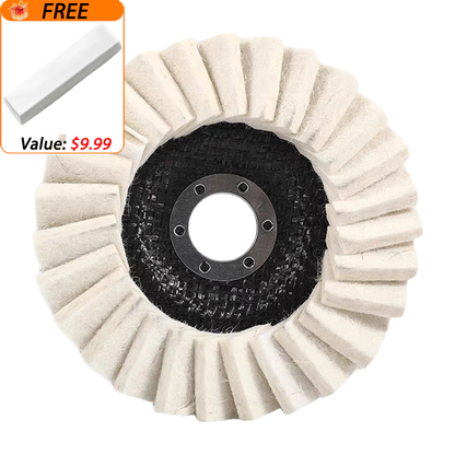 🔥3PCS-Wool Felt Flap Discs Polishing Wheel