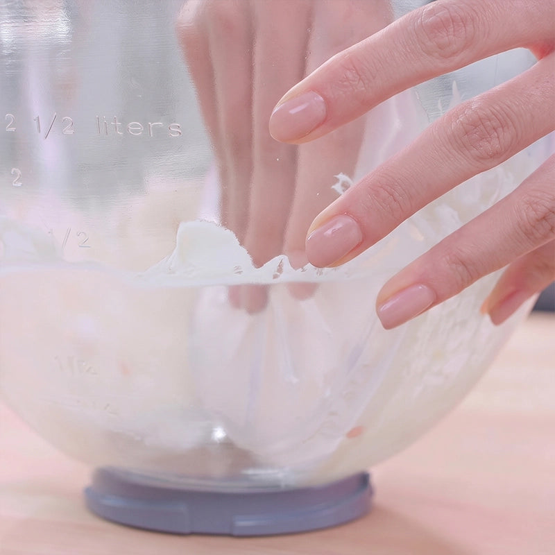 Clear Whisk Wiping Disc for Tidier Mixing