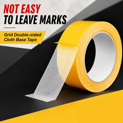 Heavy Duty Removable Double Sided Tape for Home Carpet and Wall Use-3 PCS