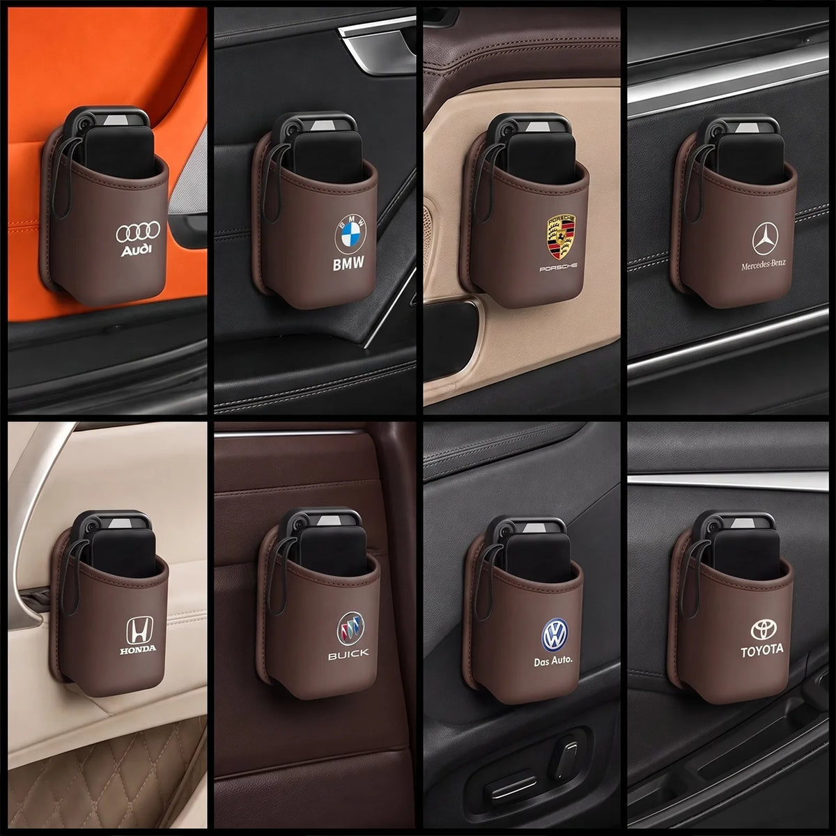 Car Door-Handle Storage Pockets – 2-Piece Set