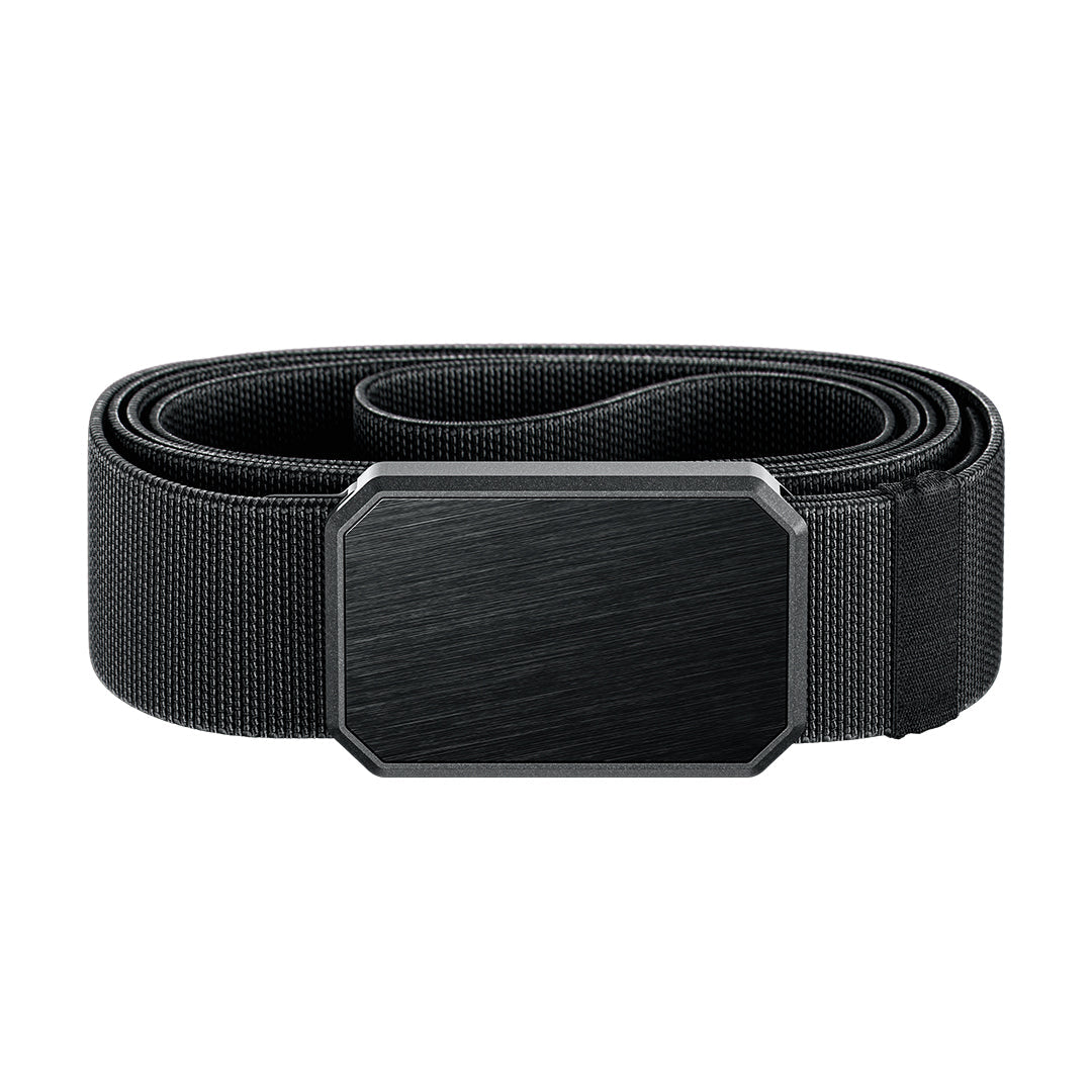 Men's Elastic Nylon Belt Metal Buckle Closes When Close Outdoor Leisure Belt