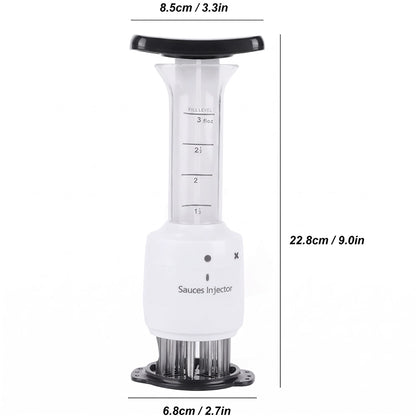 Meat Tenderizer and Marinade Injector for BBQ Preparation