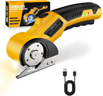 4V Rechargeable Electric Scissors - Lightweight DIY Multi-Cutter Set
