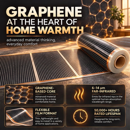 Graphene Electric Heating Mat Set — 50 × 100 cm