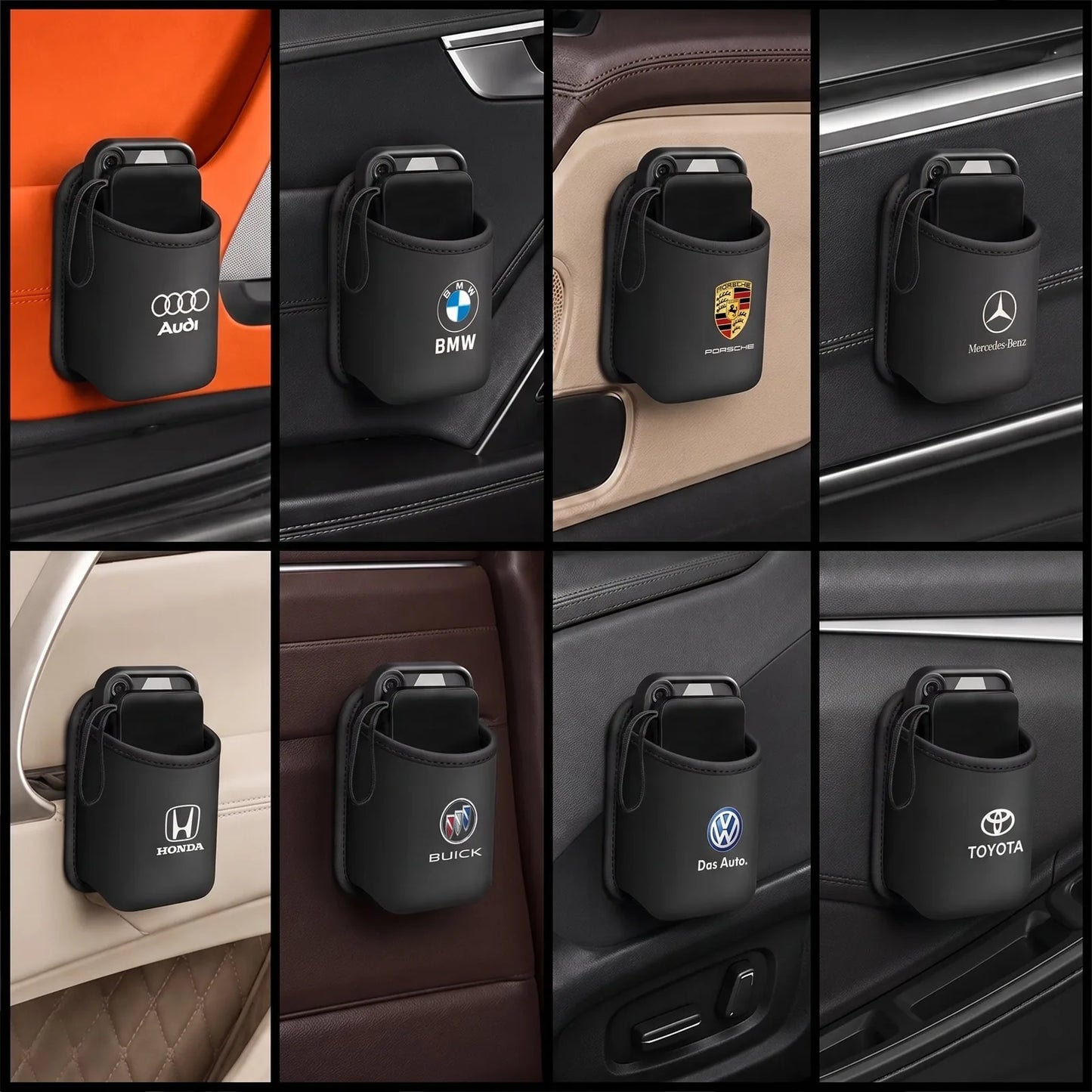 Car Door-Handle Storage Pockets – 2-Piece Set