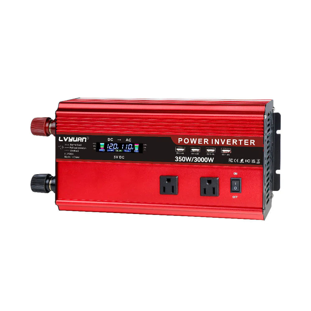 3000W DC 12V To AC 110V Portable Auto Converter Car Solor Inverter