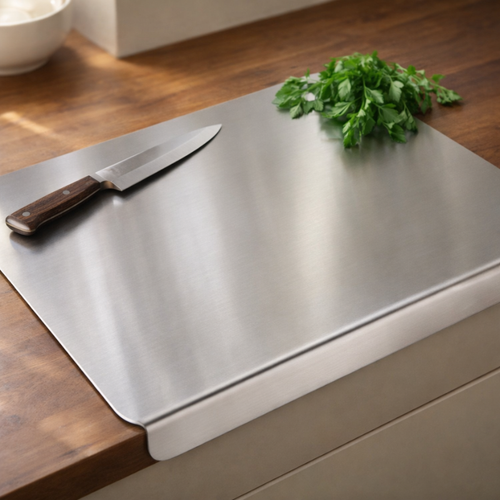 Non-Porous 304 Steel Reversible Cutting Board