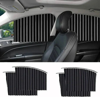 Magnetic Car Curtains For All Car Windows 4 Pack Set
