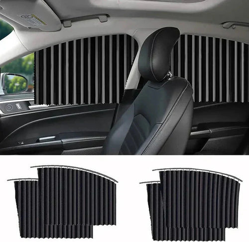 Magnetic Car Curtains For All Car Windows 4 Pack Set