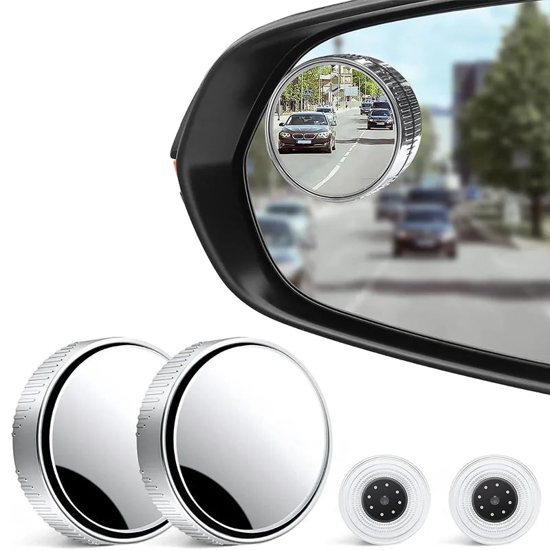 Adjustable Suction Blind-Spot Mirrors – Pair