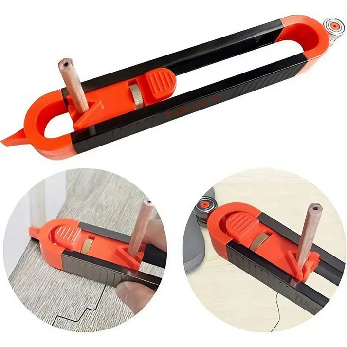 Precise Contour Scribe Tool with Lock for Pencil