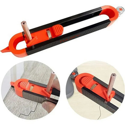 Precise Contour Scribe Tool with Lock for Pencil