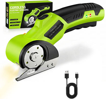4V Rechargeable Electric Scissors - Lightweight DIY Multi-Cutter Set