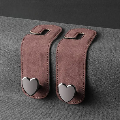 Alcantara Suede Dual Hook & Phone Holder for Car Headrest