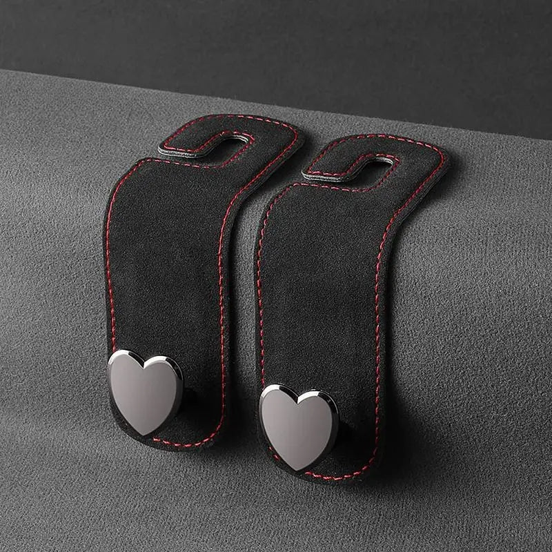 Alcantara Suede Dual Hook & Phone Holder for Car Headrest