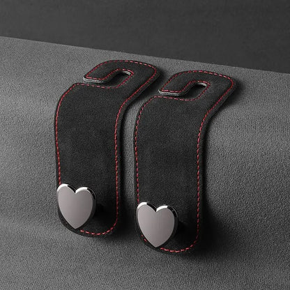 Alcantara Suede Dual Hook & Phone Holder for Car Headrest