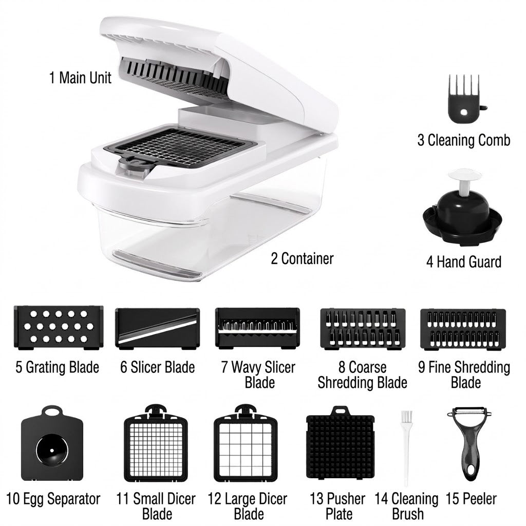 Multi-Functional Kitchen Cutter-(15 IN 1)