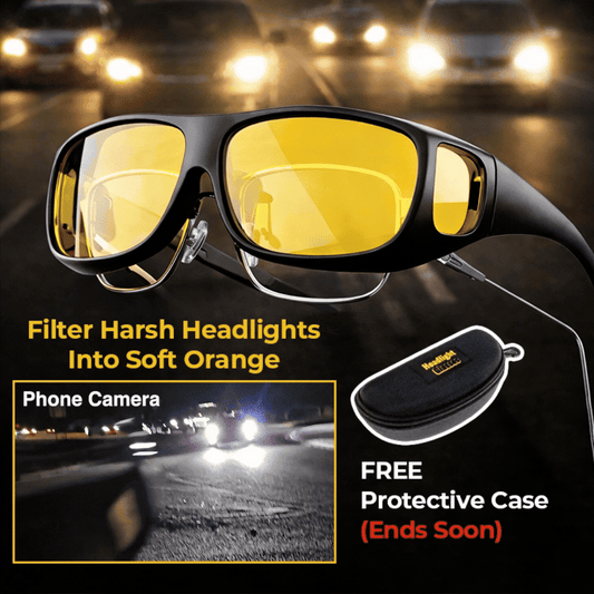 Night Glasses with Polarized LED Glare Cut