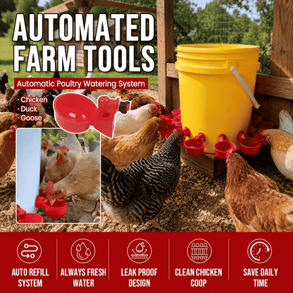 Automatic Chicken Waterer Cups 5 Pack