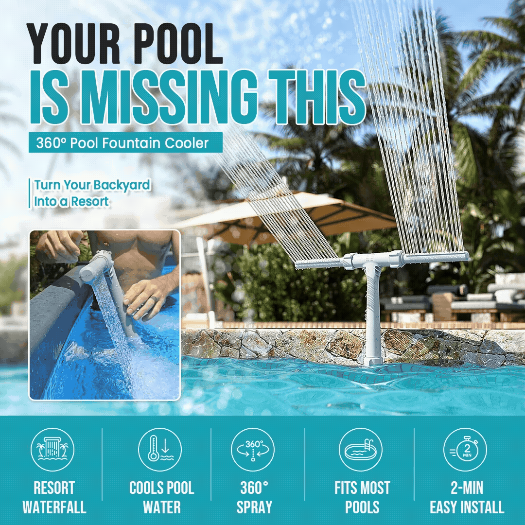 Dual-Head Pool Fountain