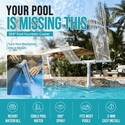 Dual-Head Pool Fountain