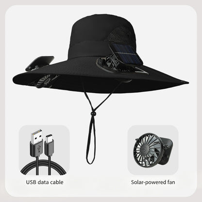 Solar-Powered Fan Hat