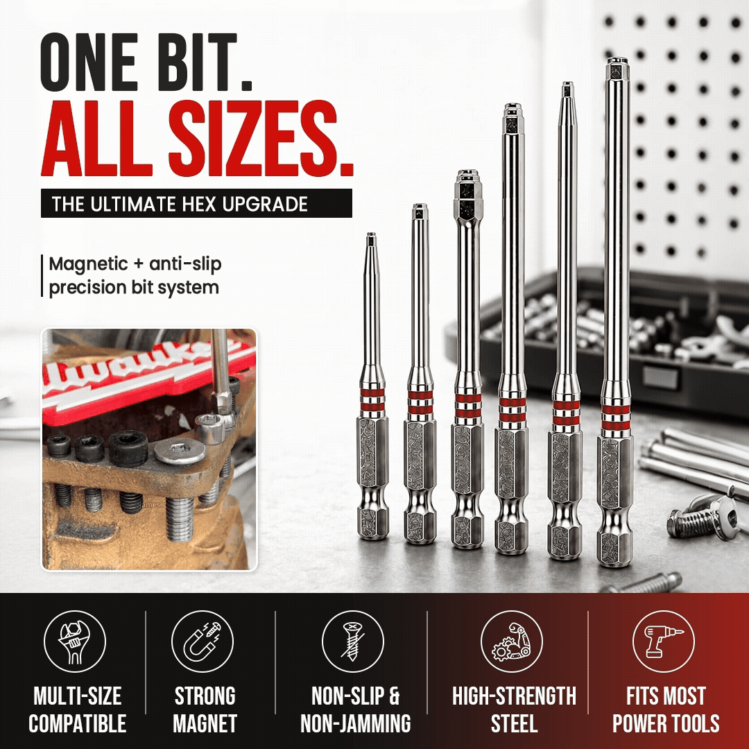 6-Piece Pagoda Hex Screwdriver Bit Set