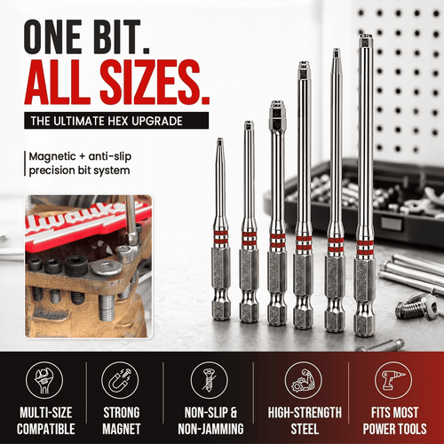 6-Piece Pagoda Hex Screwdriver Bit Set