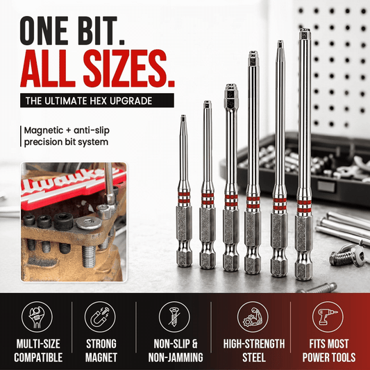 6-Piece Pagoda Hex Screwdriver Bit Set