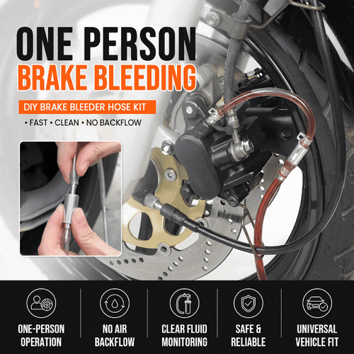 Car Brake Bleeder Hose with One Way Check Valve 2 Pack