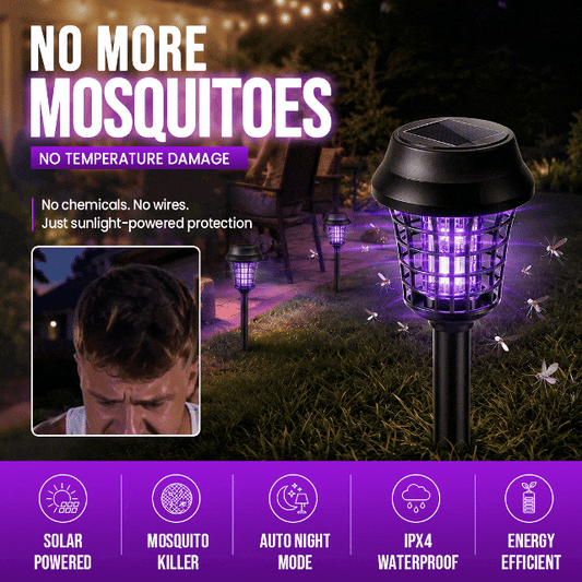 Solar Powered Stake Mosquito Killer Lamp 2 Pack