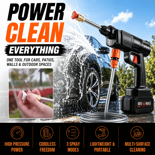 Portable Cordless Car Washing Kit